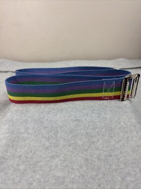 Vintage J.T. Posey Co Unisex Rainbow Metal Belt 51”
